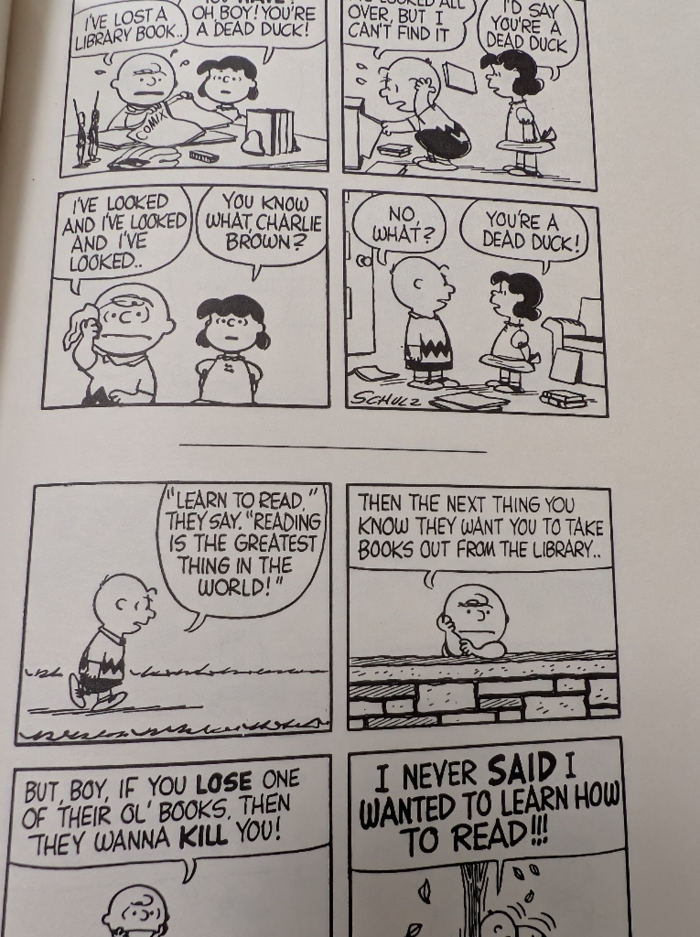VTG 1959 Peanuts Revisited Hardcover Book Charles M. Schulz Weekly Reader Ed - Picture 4 of 6